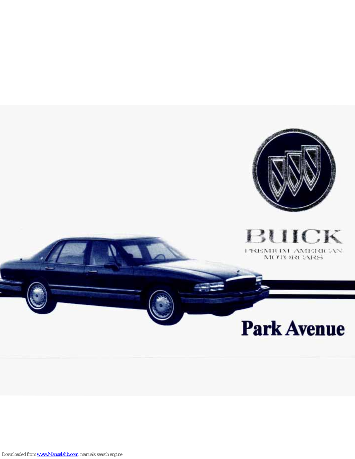 Buick 1993 Park Avenue, PARKAVENUE 1993 Owner's Manual