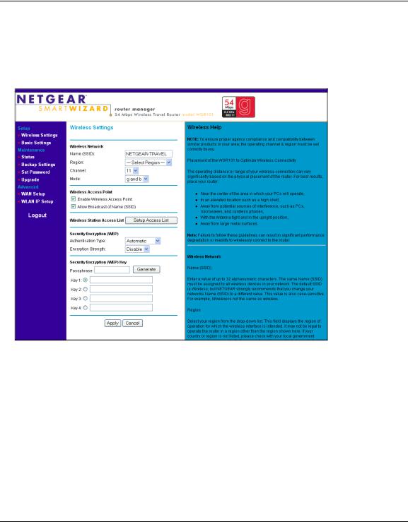 Netgear WGR101 Reference Guide