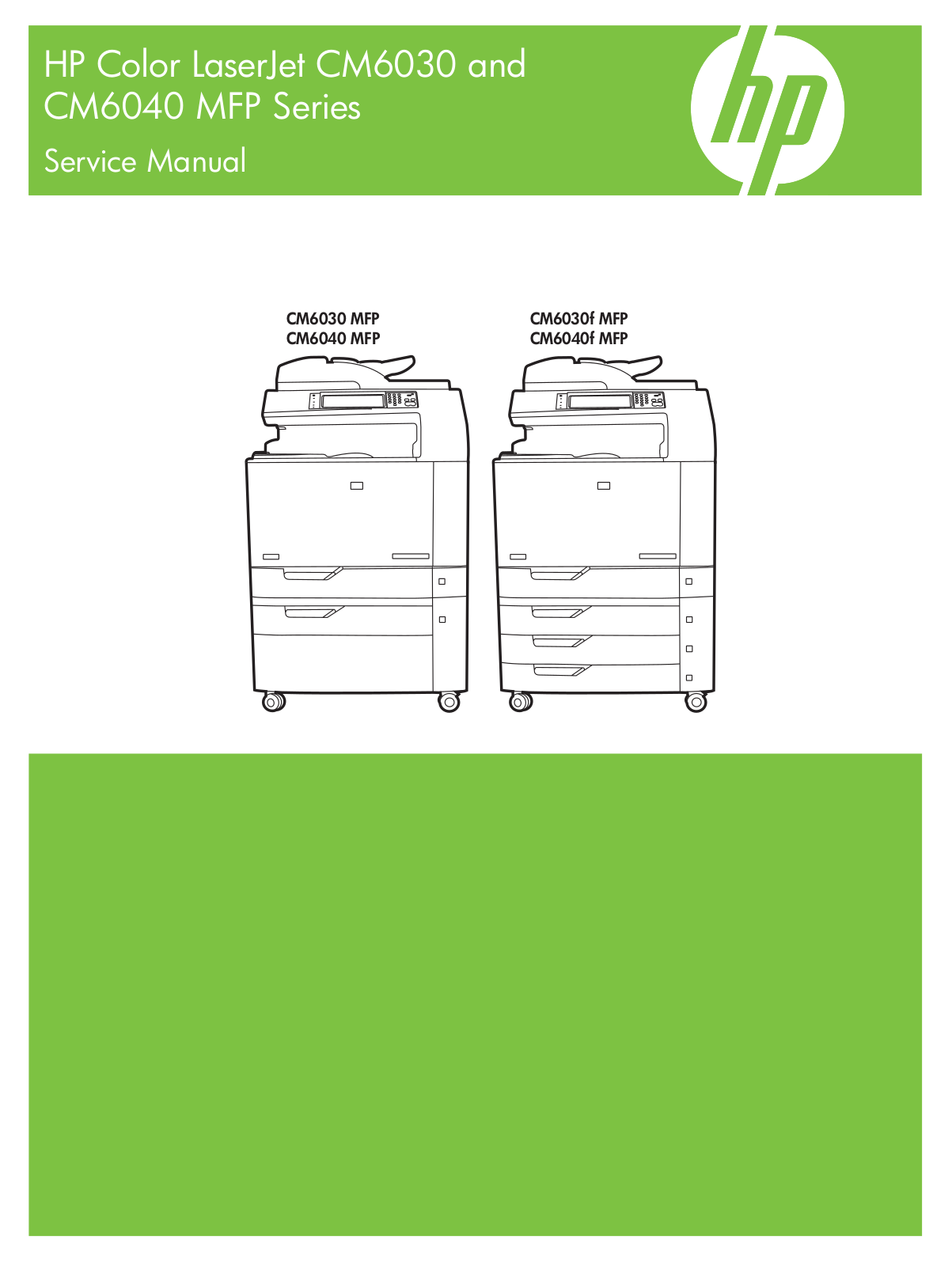 HP cm6030, cm6040-mfp Service Manual