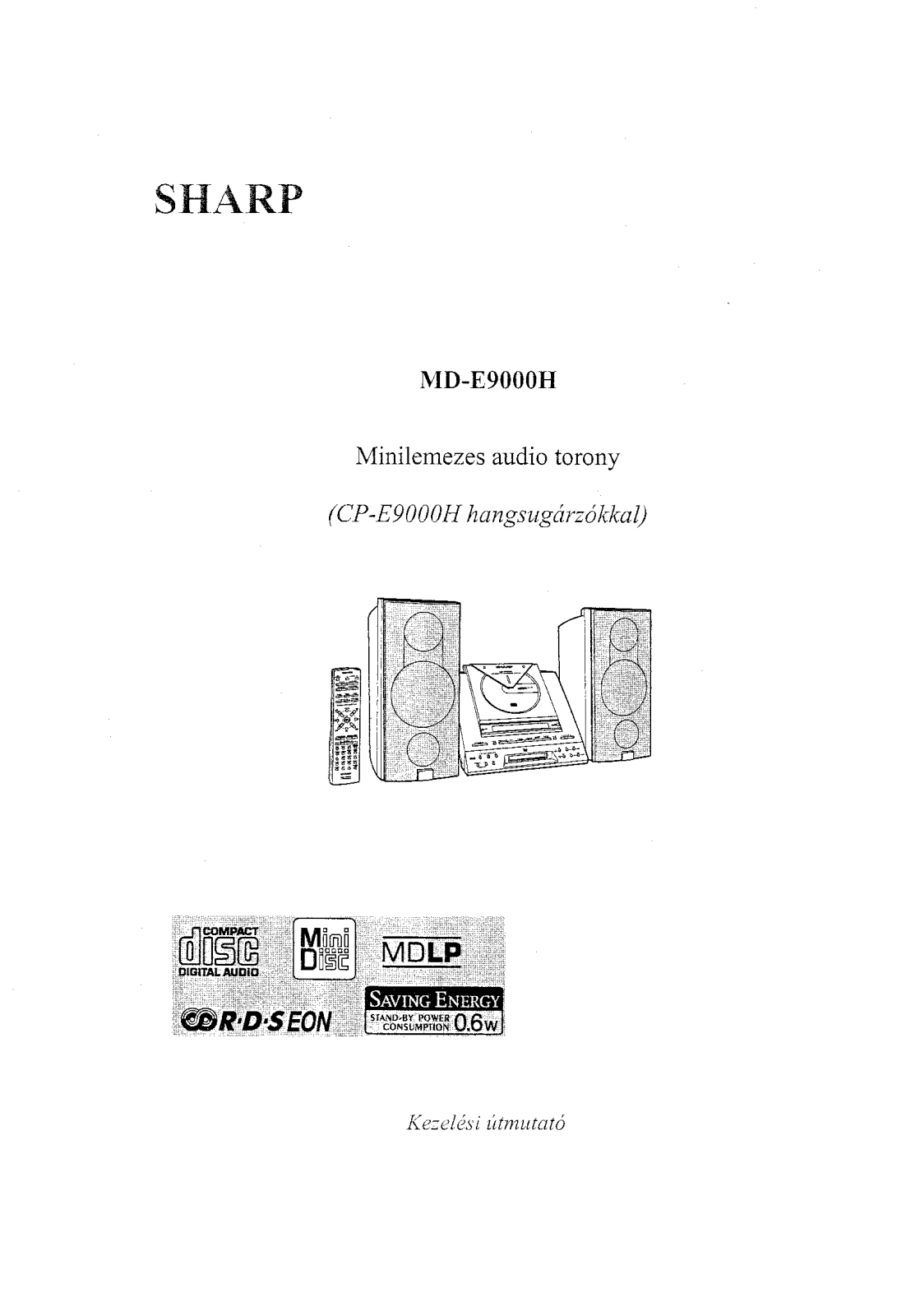 Sharp MD-E9000H User Manual