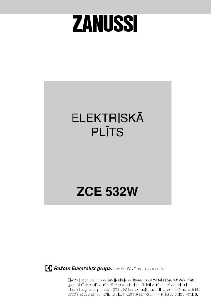 Zanussi ZCE532W User Manual