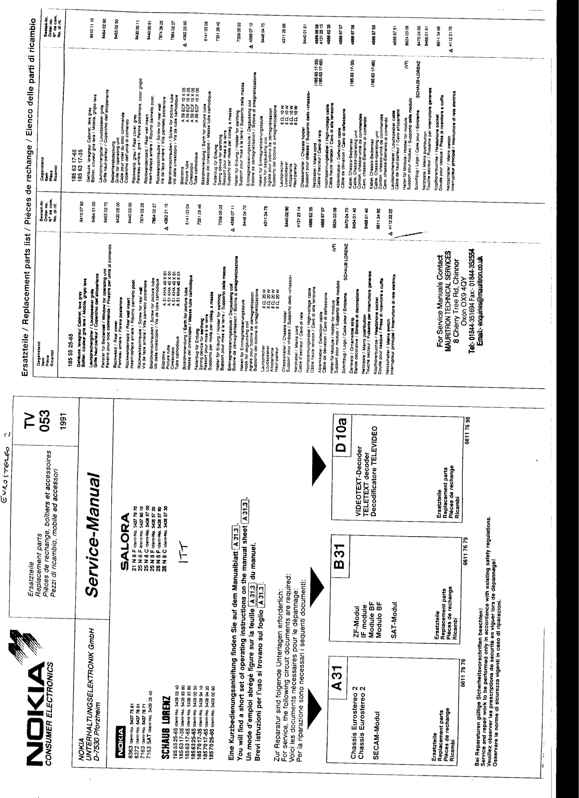 ITT 21N6F Schematic