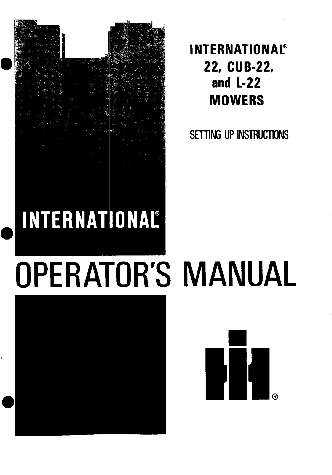 white L22 operators Manual