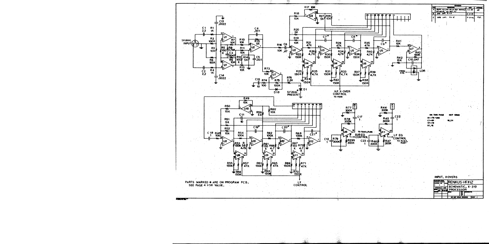 Renkus Heinz X310 Schematic - ManualMachine.com