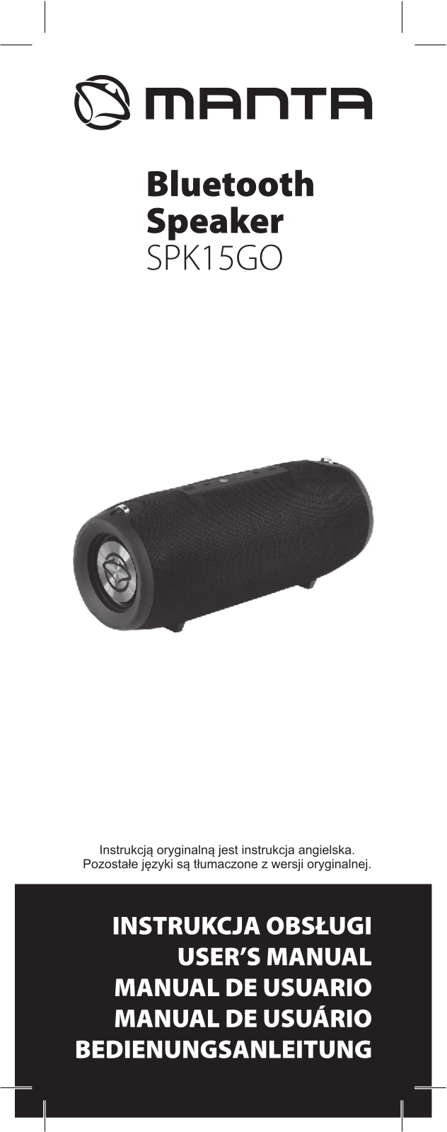 MANTA sPK15GO User guide - ManualMachine.com