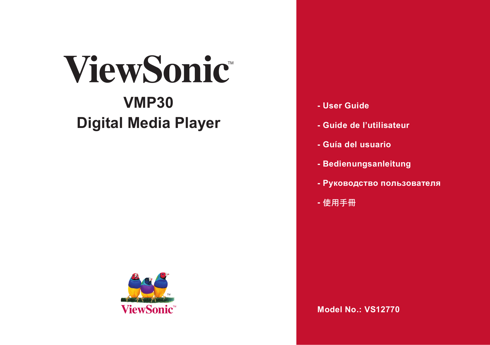 ViewSonic VS12770 User Manual