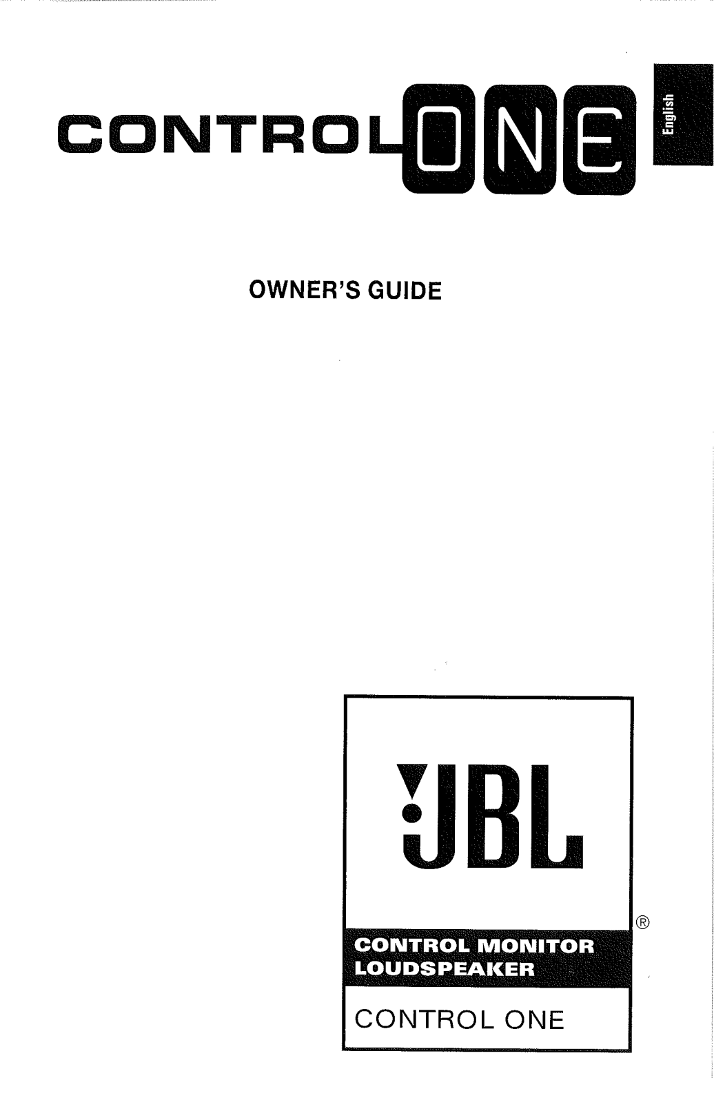 JBL Control One Zwart User manual