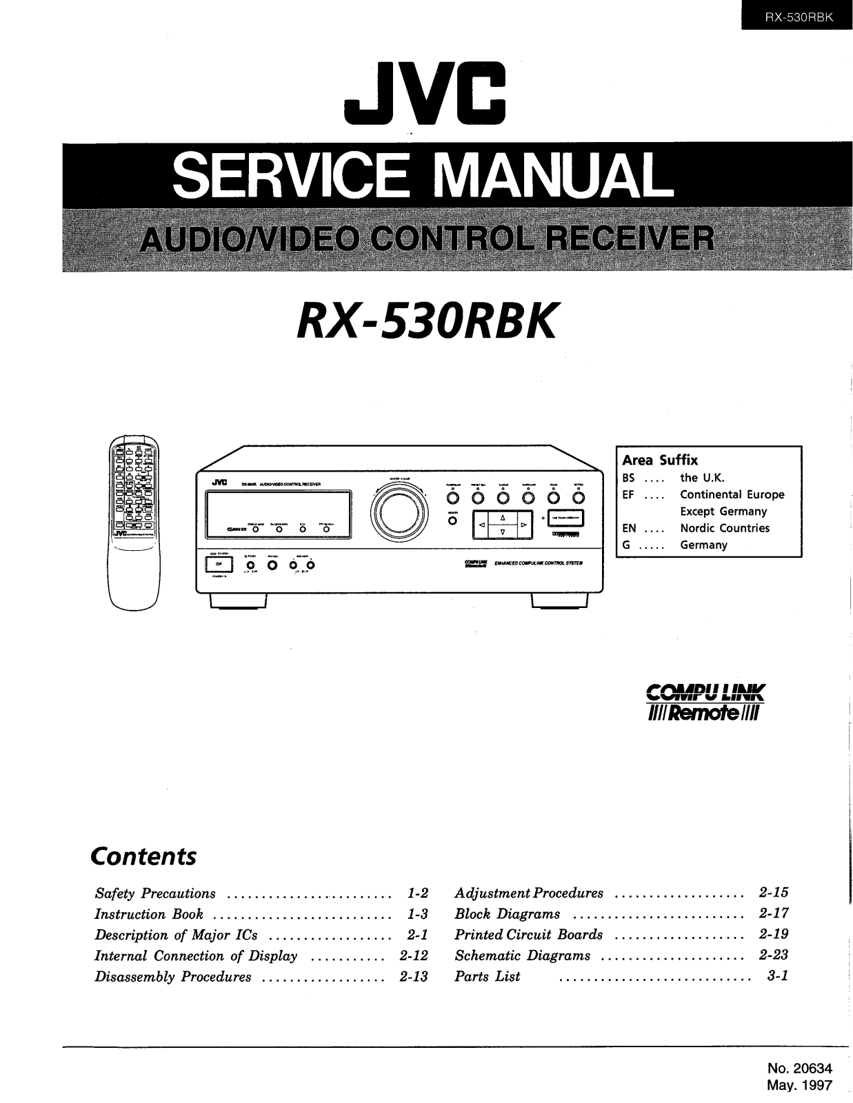 JVC RX-530RBK Service Manual