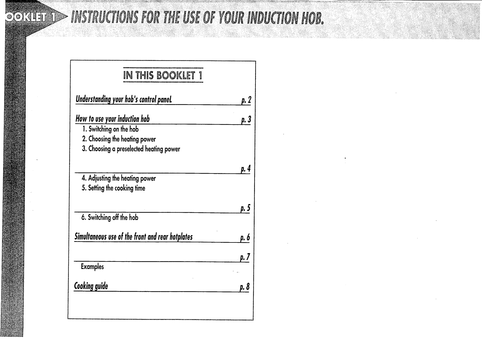 Brandt IB30B User Manual