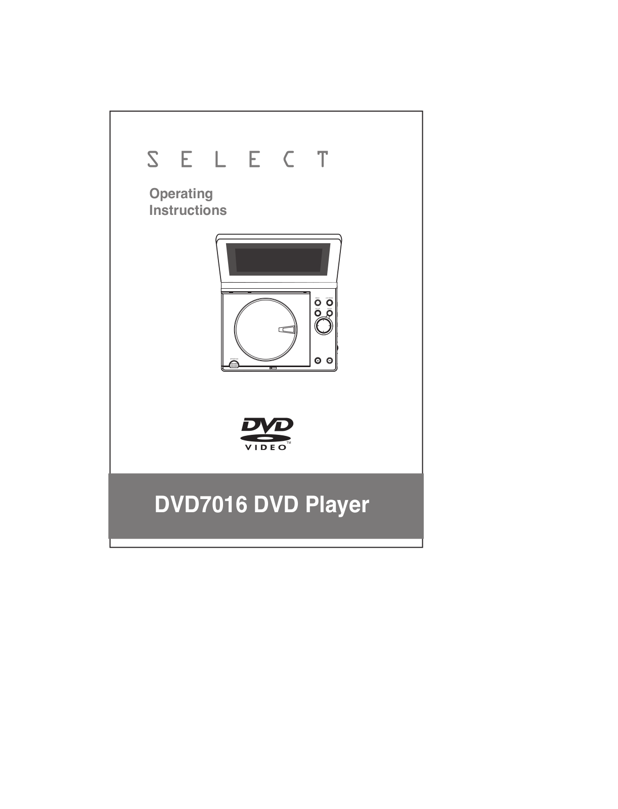 Dolby Laboratories DVD7016 User Manual