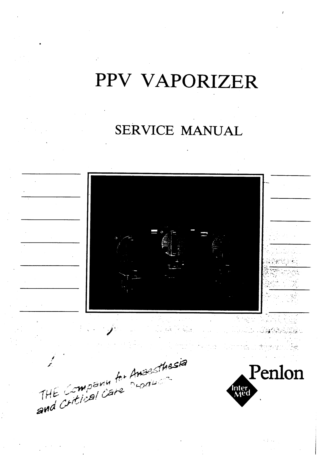 Penlon PPV Service manual