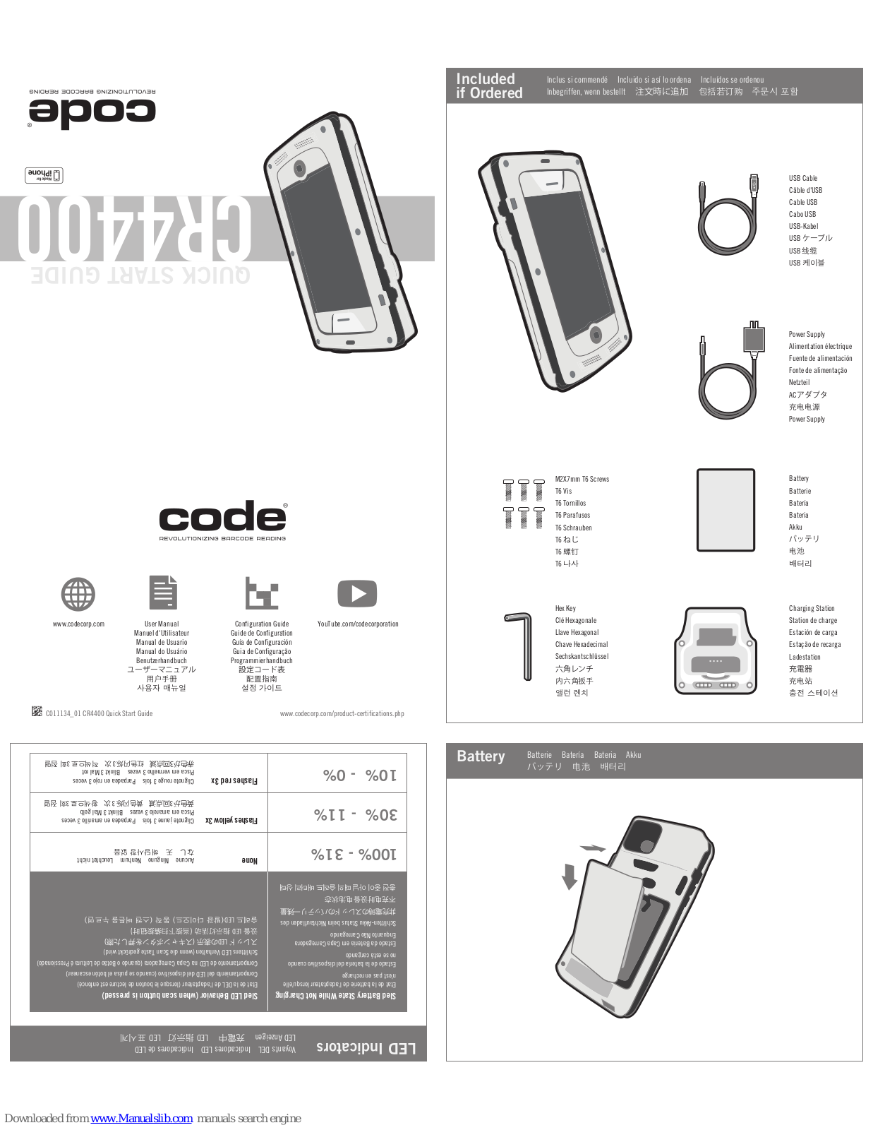 Code CR4400 Quick Start Quide