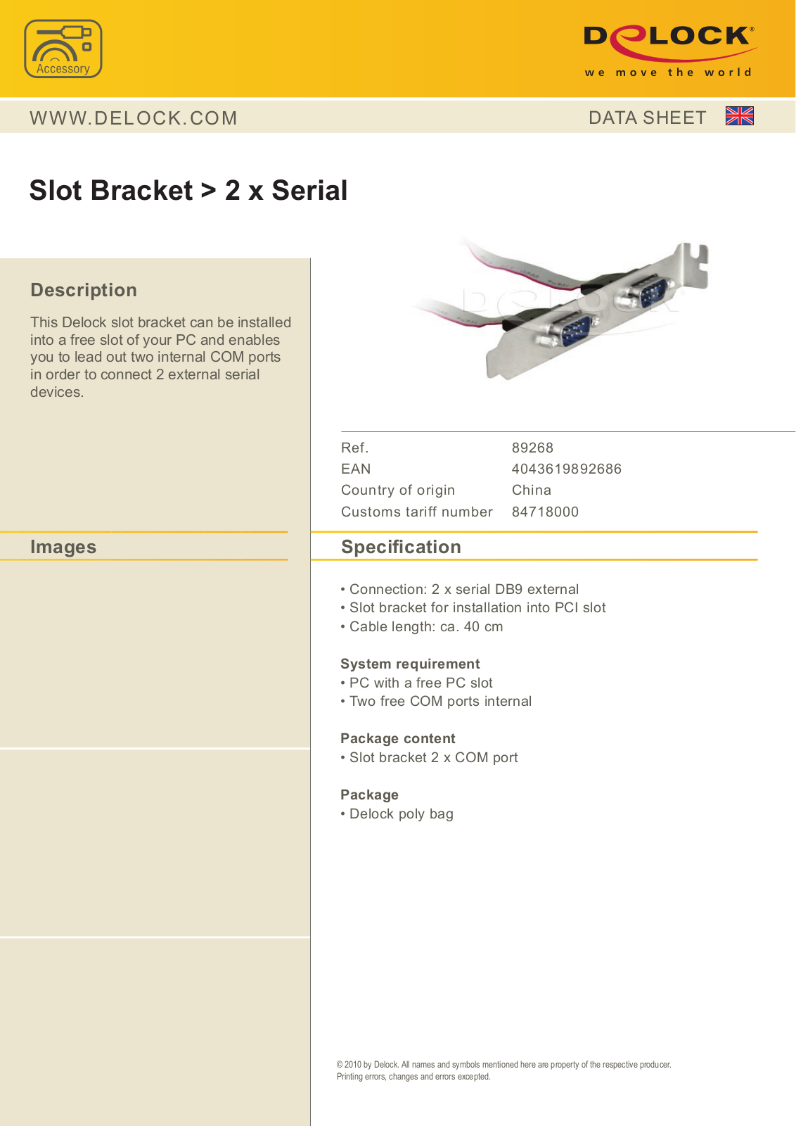 DeLOCK 89268 User Manual