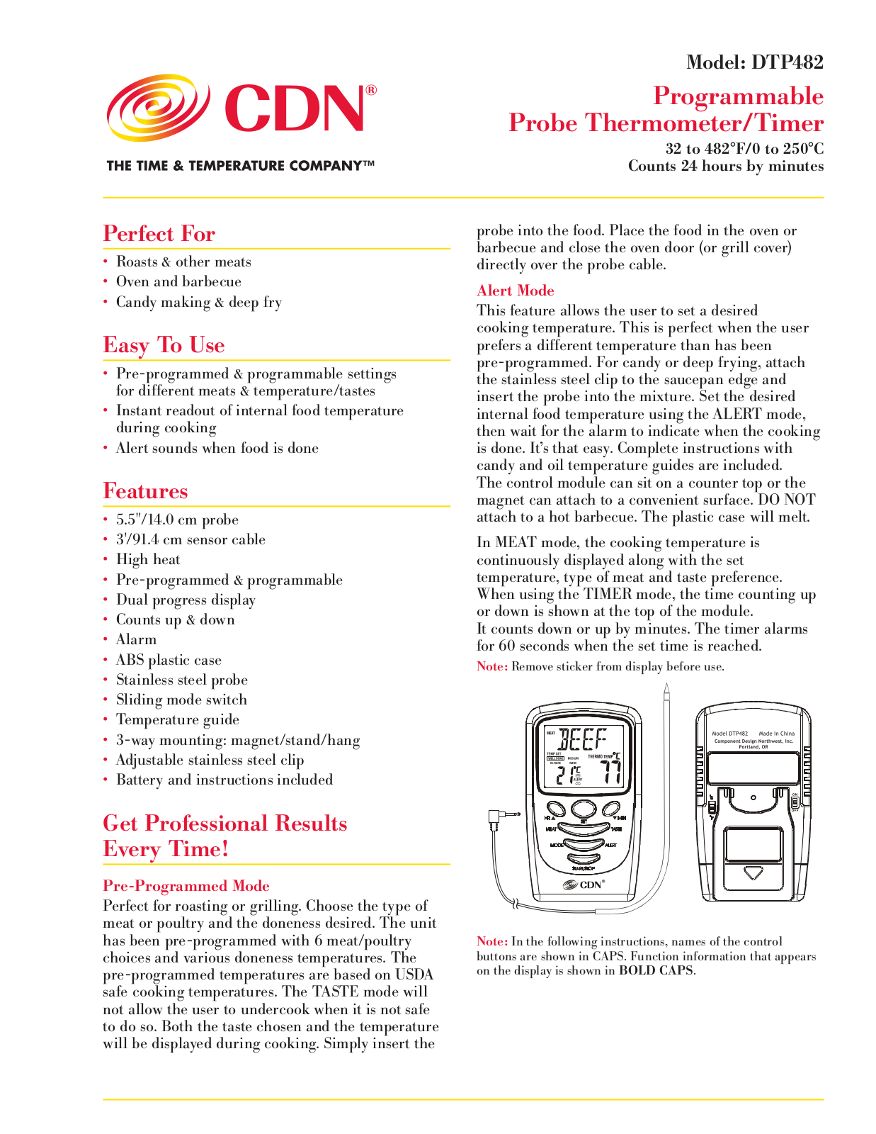 CDN DTP482 User Manual