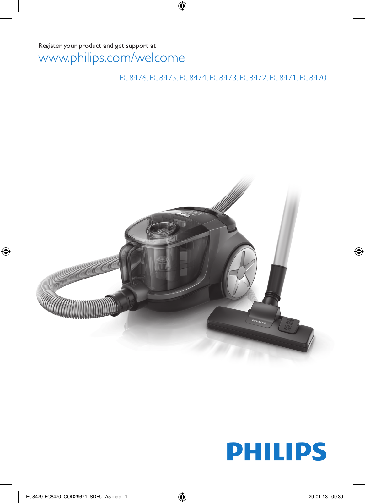 Philips Pro Compact FC8473/01 User Manual