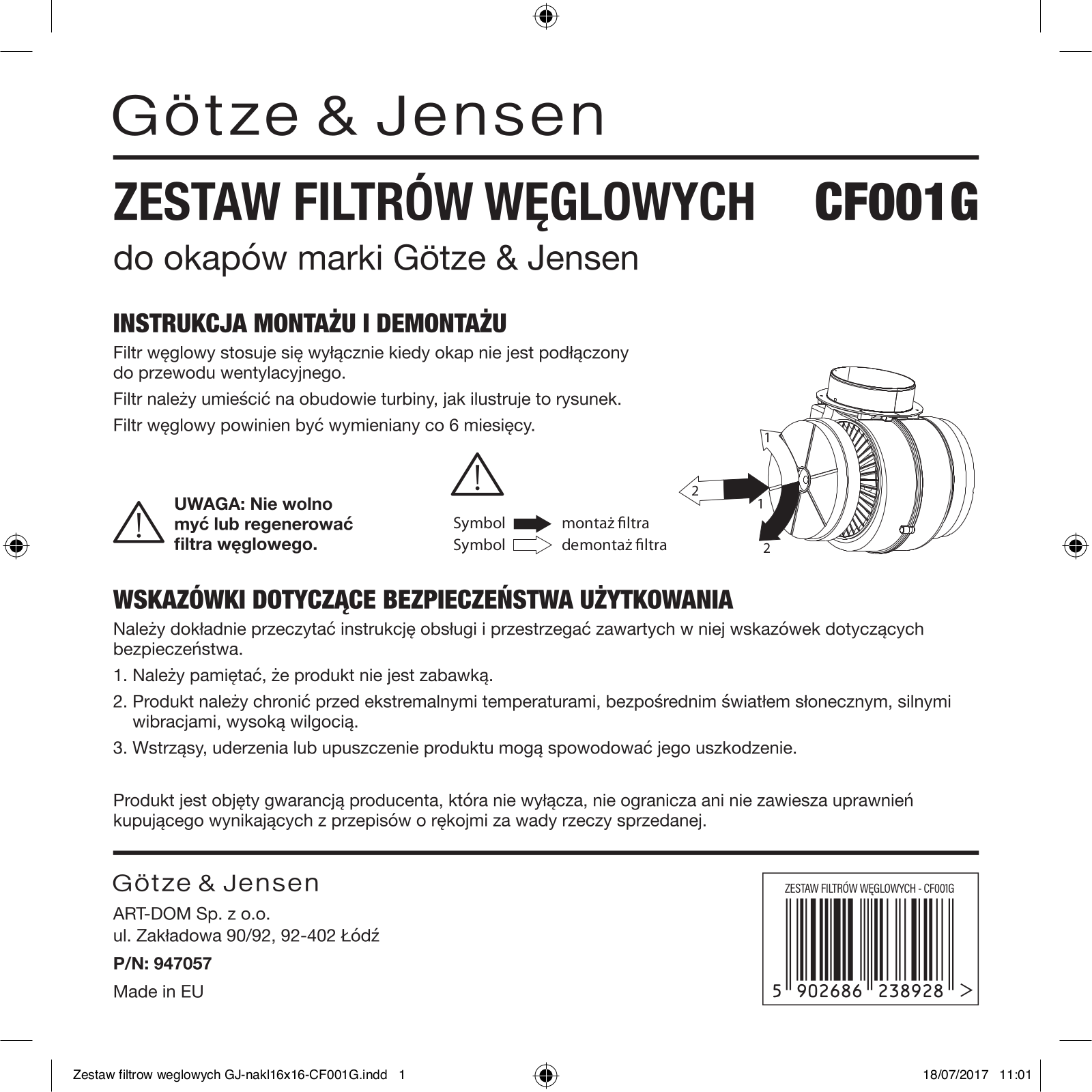GOTZE & JENSEN CF001G User guide - ManualMachine.com