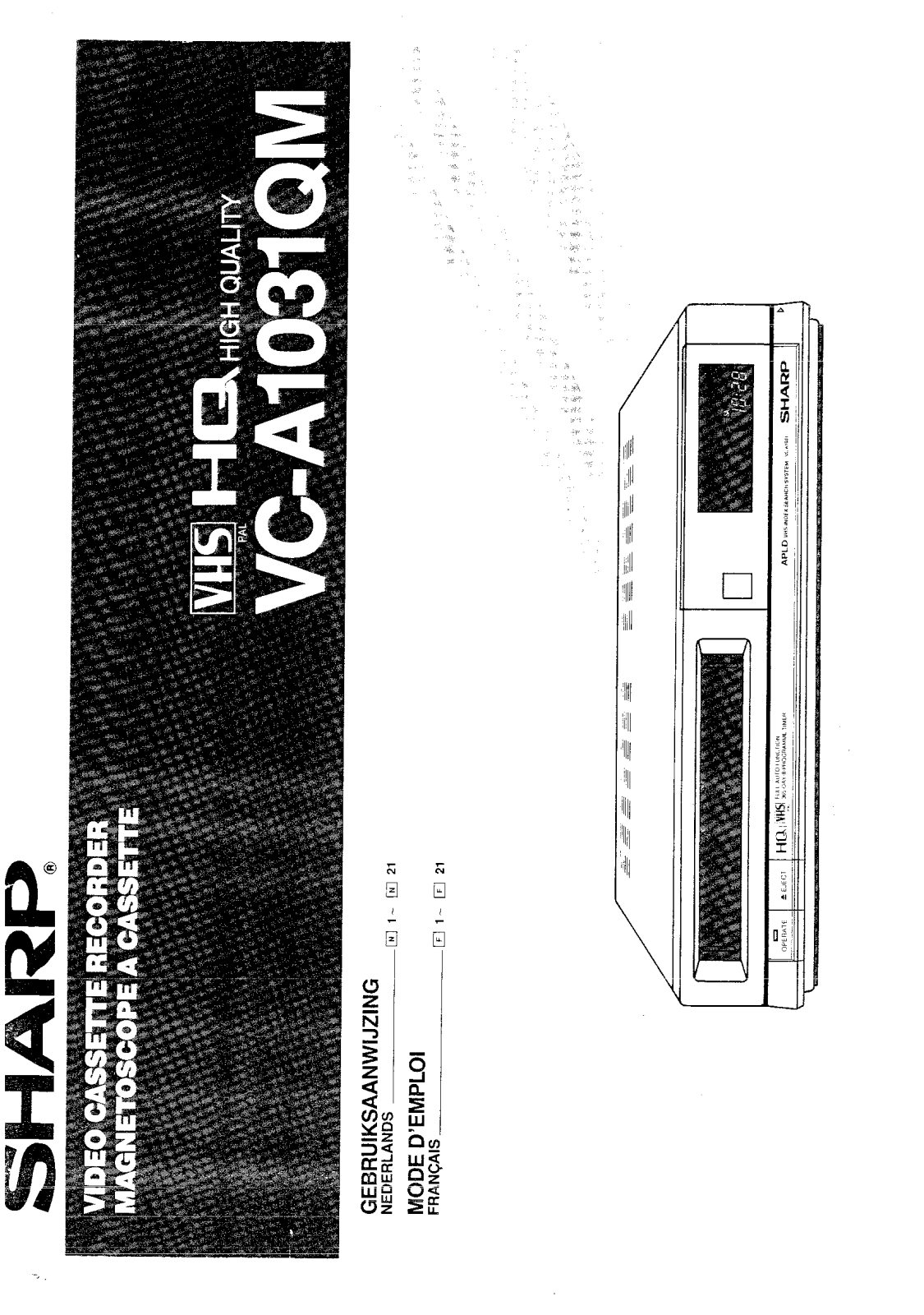 SHARP VC-A1031QM User Manual