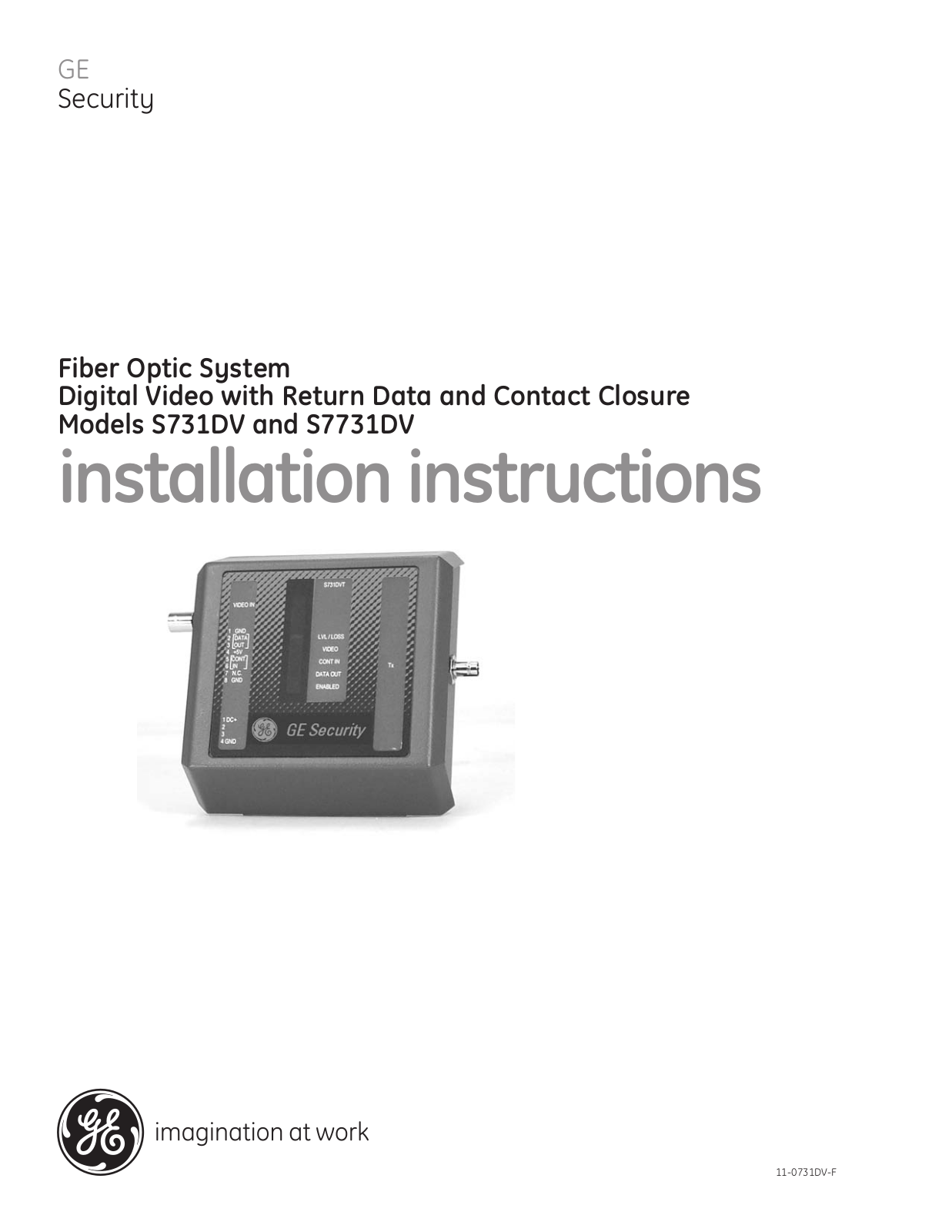 Interlogix S731DVR-RST1 User Manual