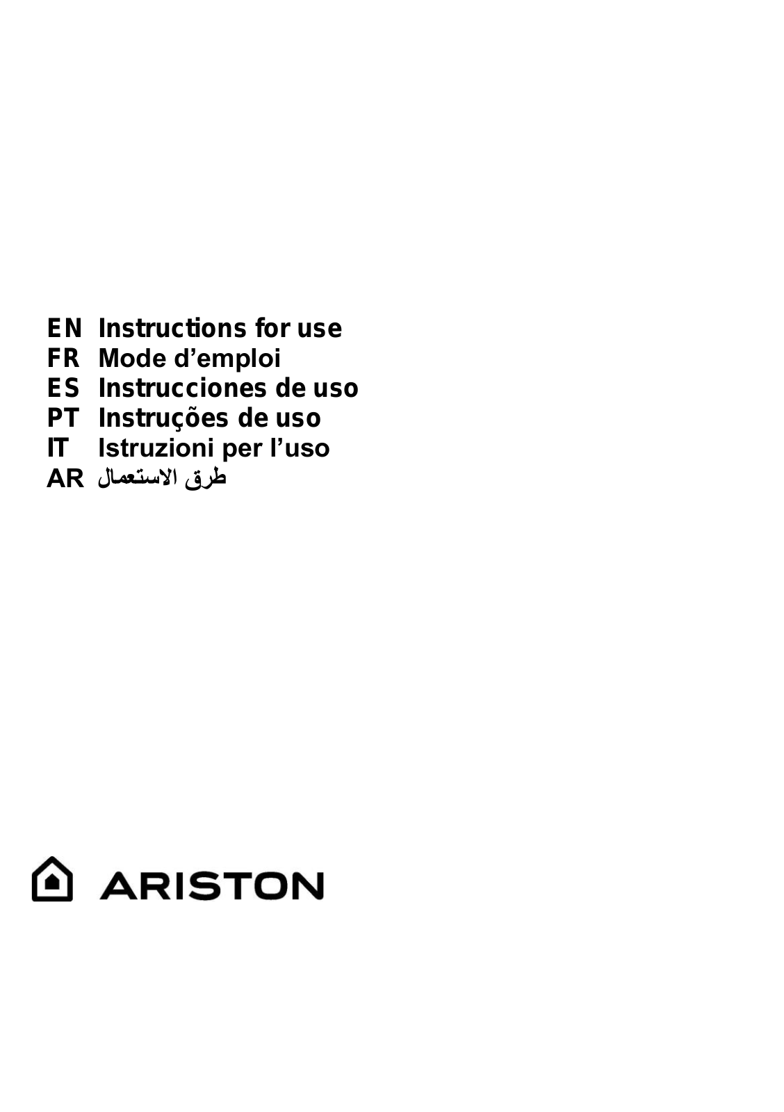 ARISTON AHF 6.4F LM X User Manual