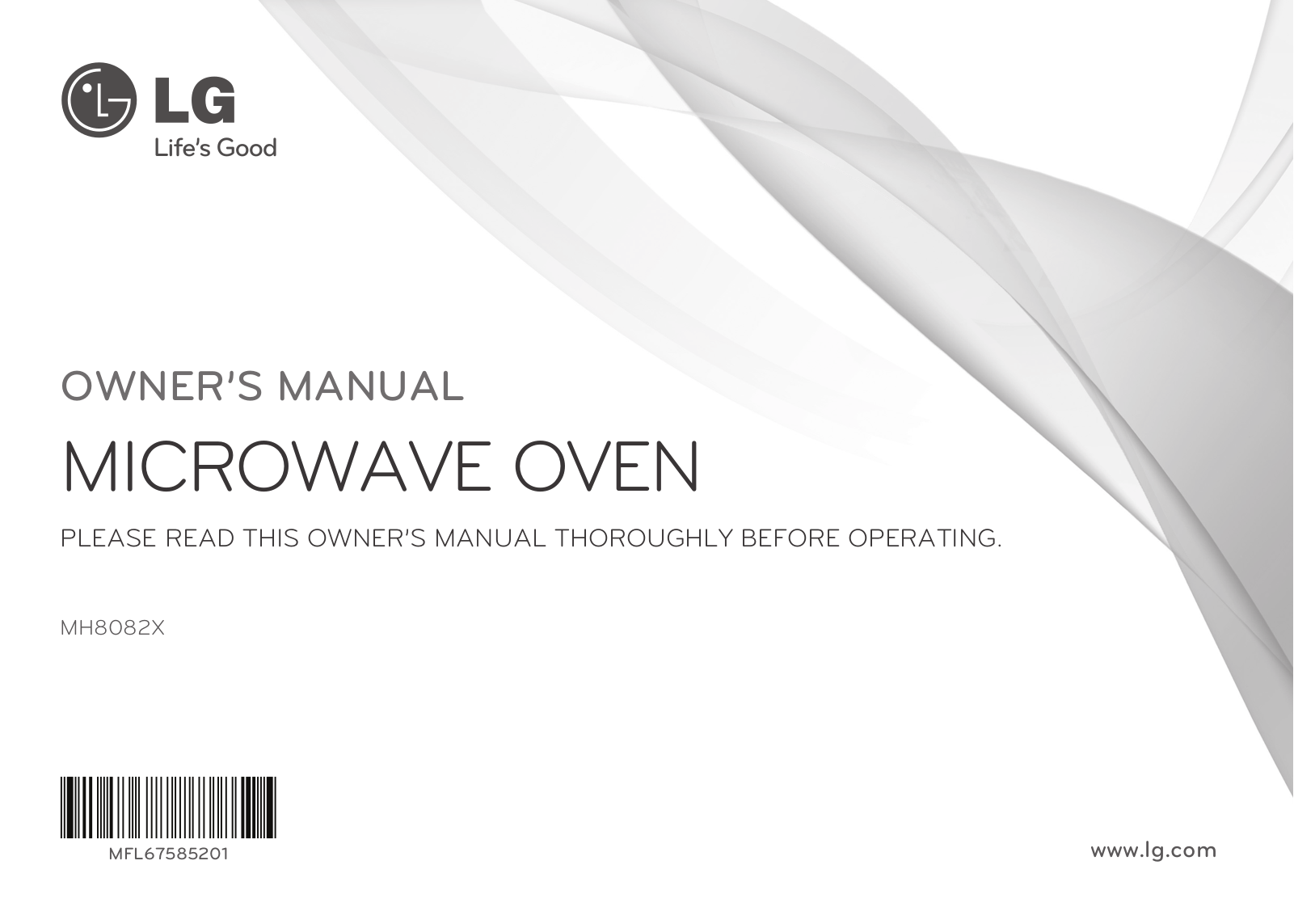 LG MH8082X User manual