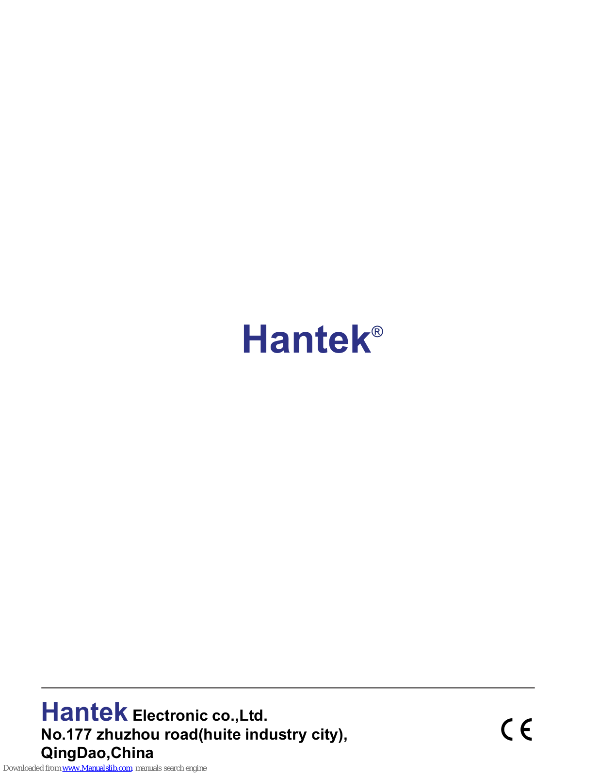 Hantek 1060, 1200, 1600, 1600H, DSO1000 User Manual