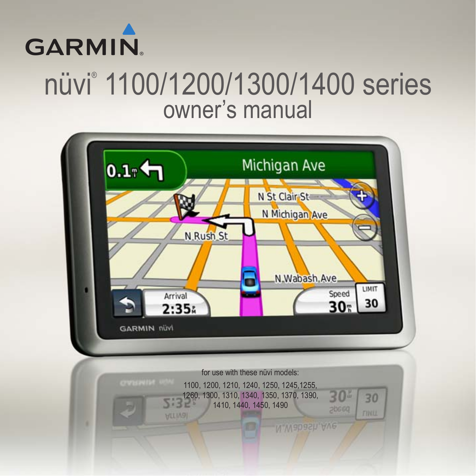 Garmin nuvi 1100 Series, nuvi 1200 Series, nuvi 1300 Series, nuvi 1400 Series Owners Manual