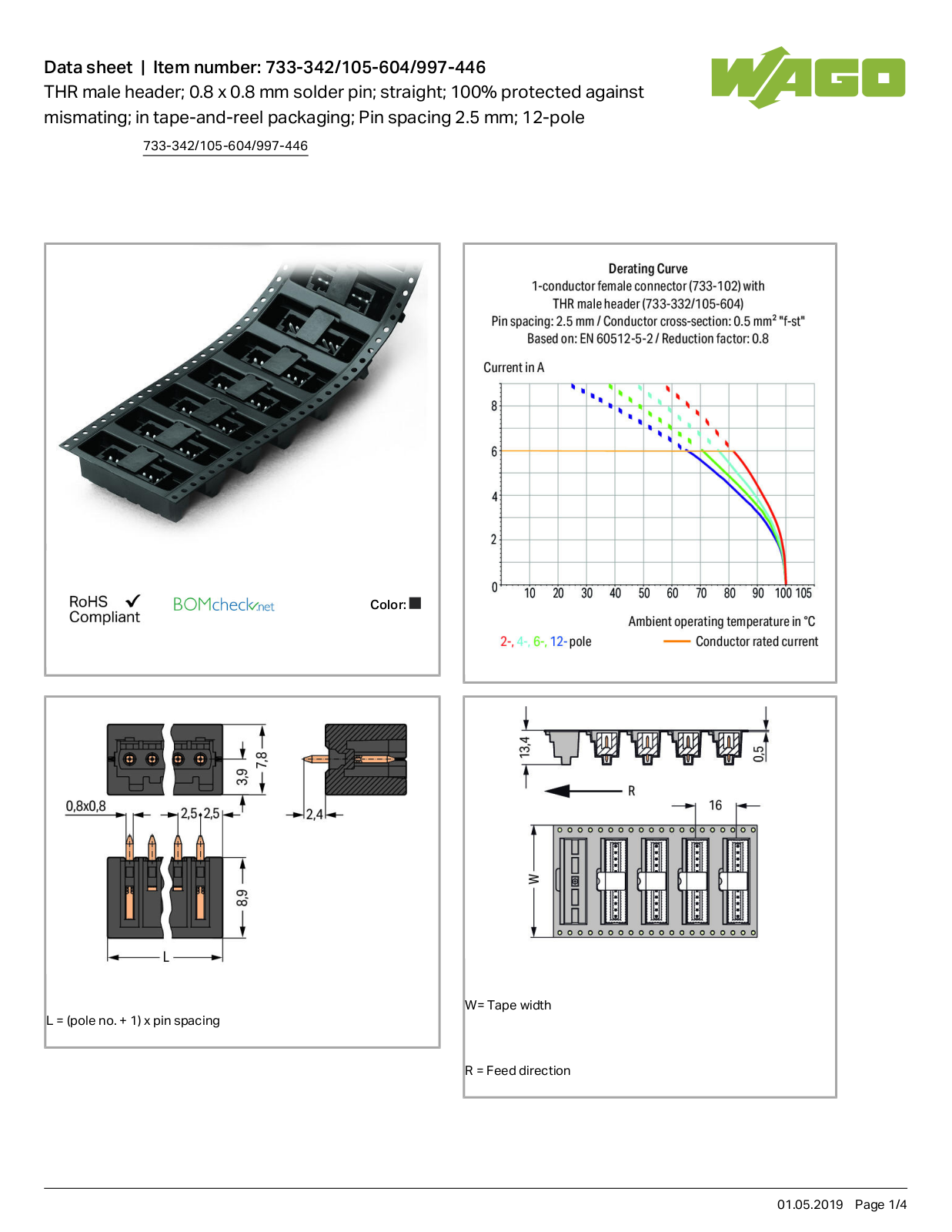 Wago 733-342/105-604/997-446 Data Sheet