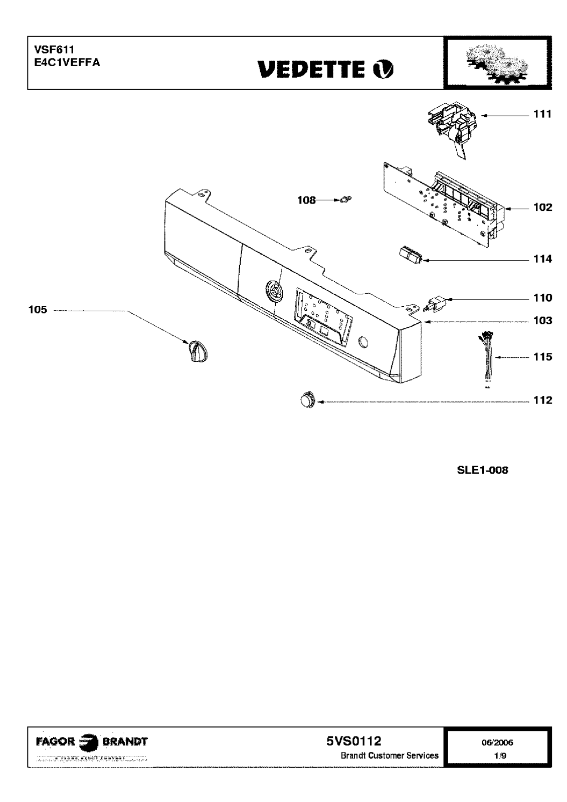 VEDETTE VSF611 User Manual