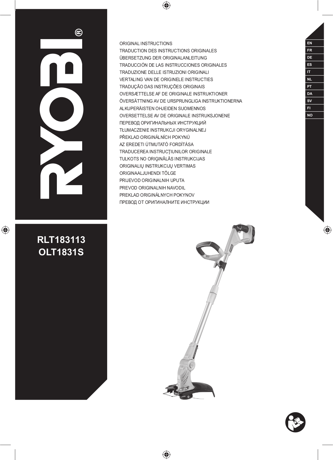 Ryobi RLT183113, OLT1831S User guide