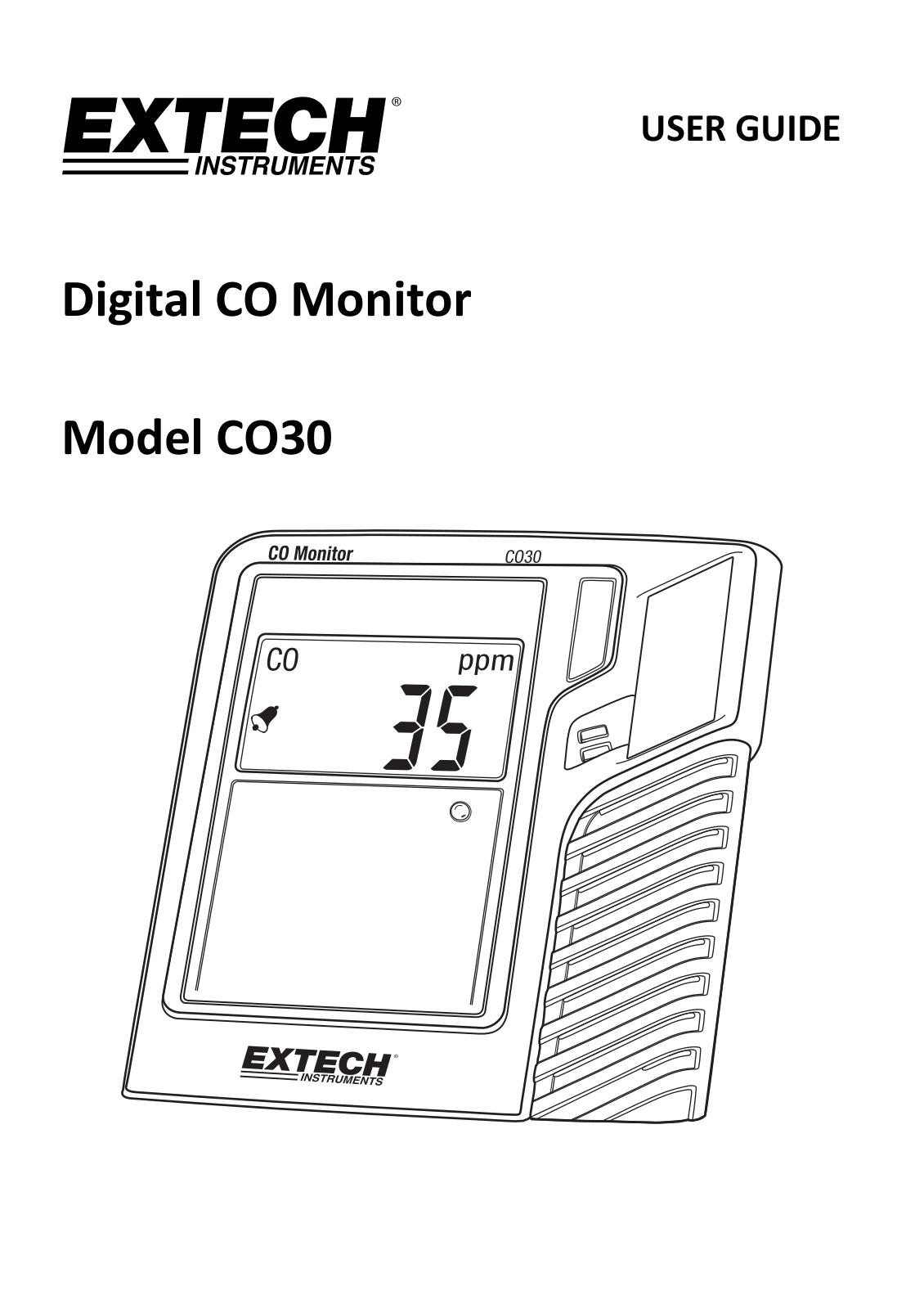 Extech CO30 Operating Manual