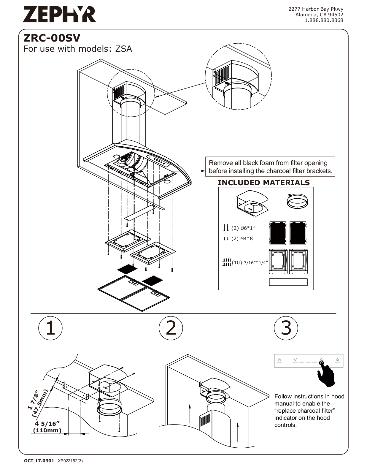 Zephyr ZSAE30DW User Manual