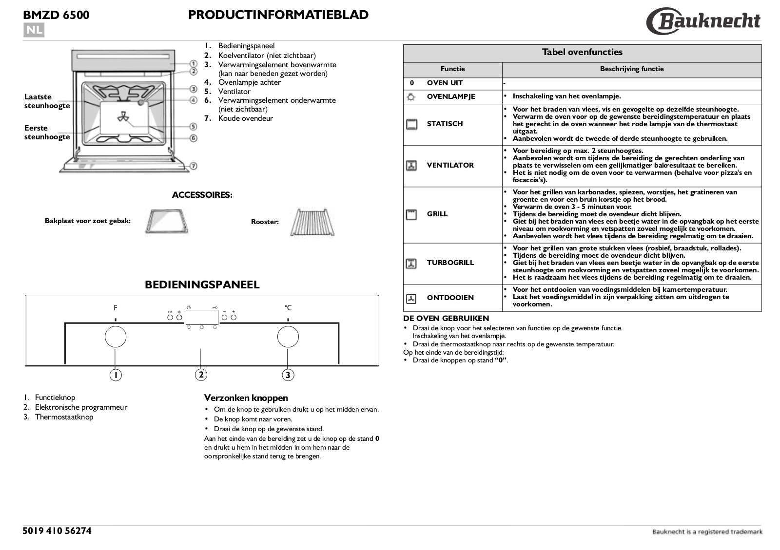 Whirlpool BMZD 6500/IN INSTALLATION