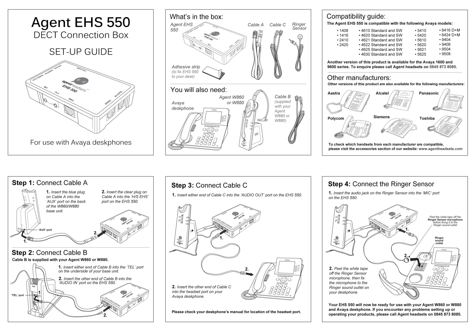 Agent EHS 550 Set-up Guide - Avaya - ManualMachine.com