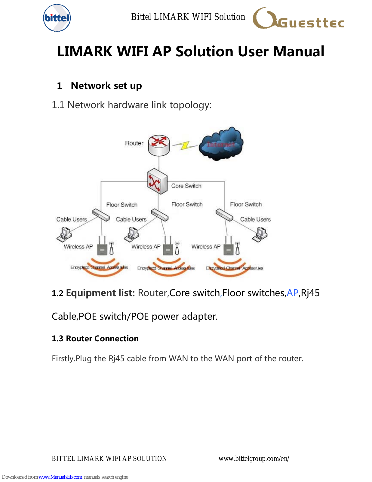 Bittel LIMARK WIFI AP Solution User Manual - ManualMachine.com