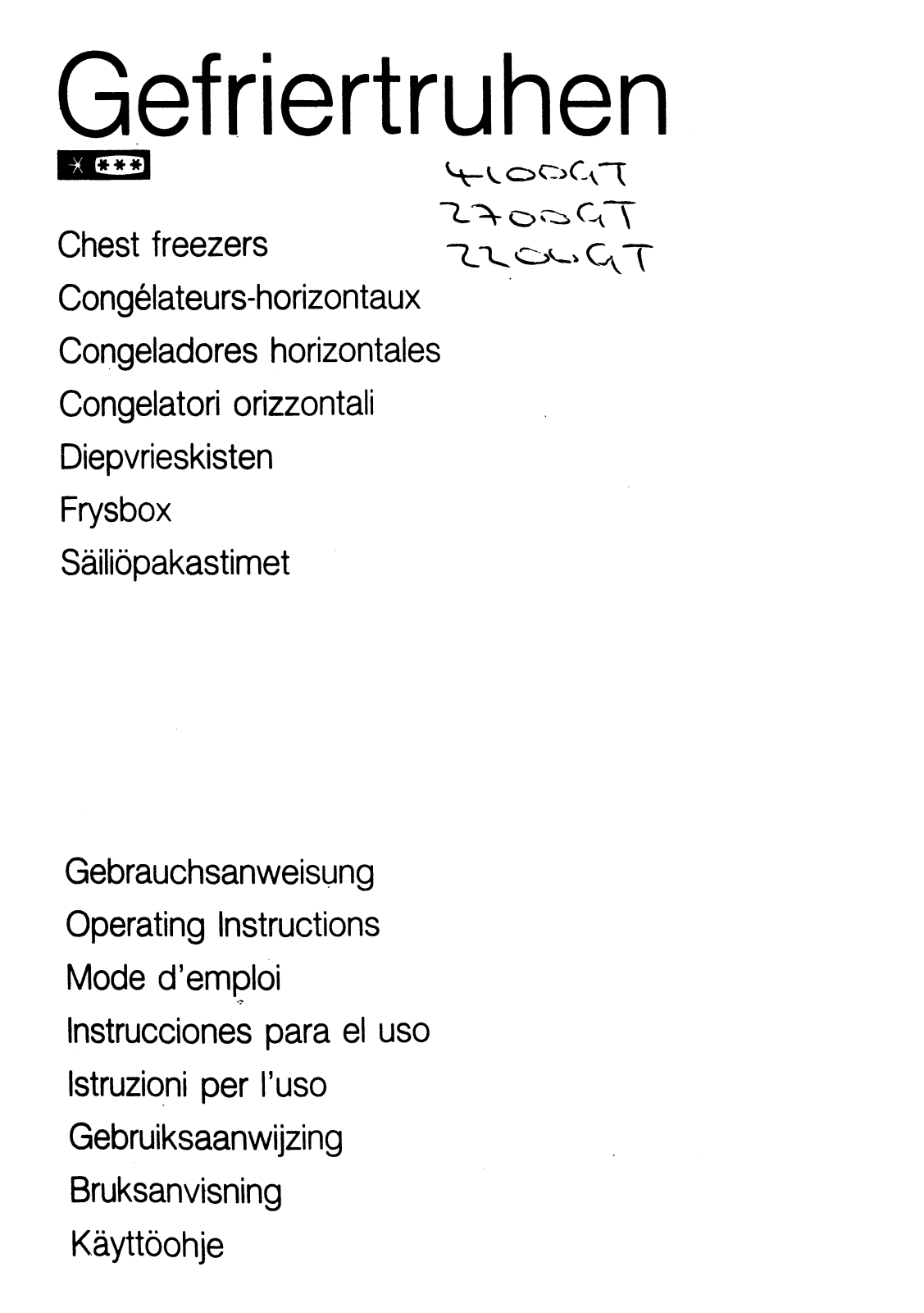 AEG Arctis 4100GT User Manual