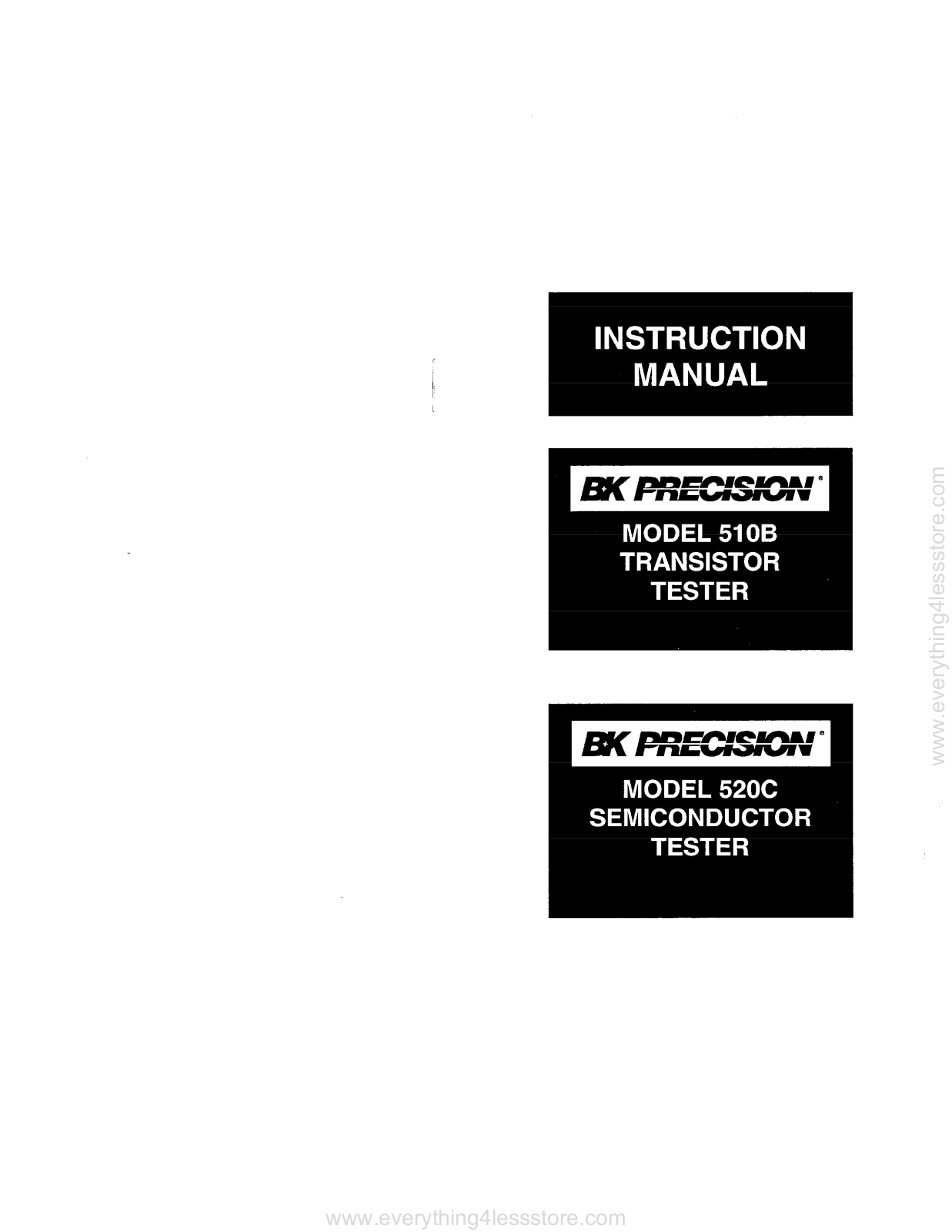 B&K bk-510b User Manual