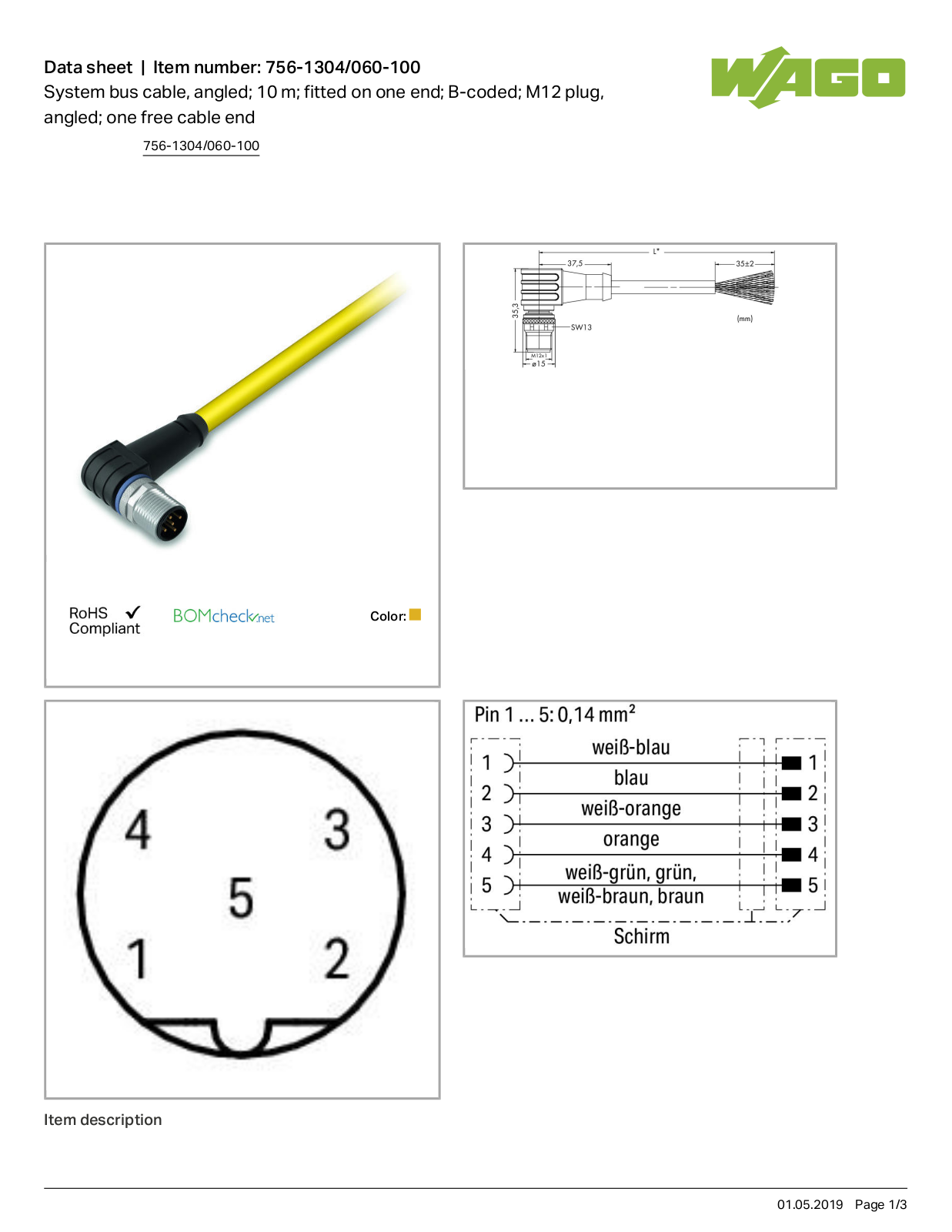 Wago 756-1304/060-100 Data Sheet