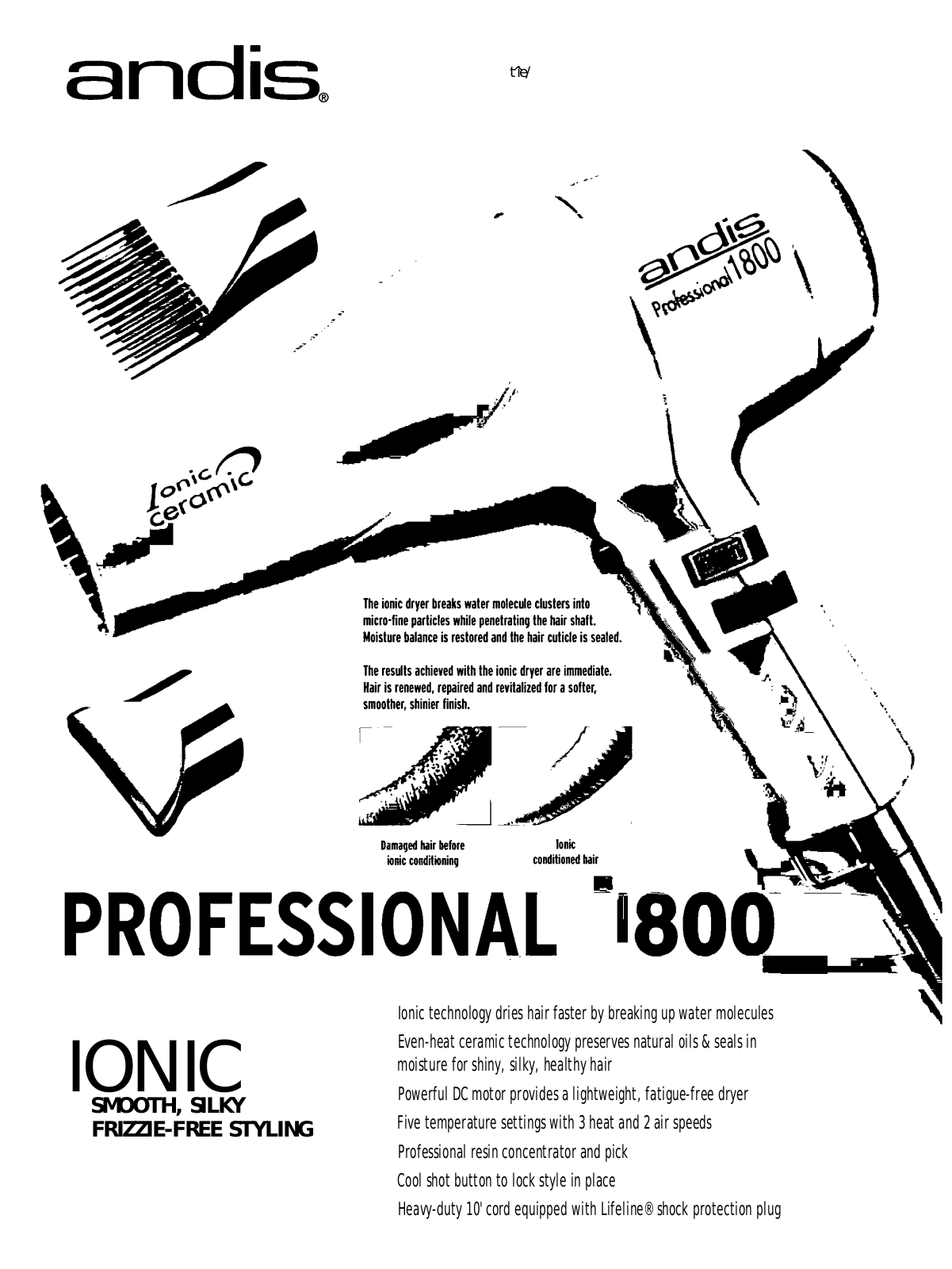 Andis Company 1800 User Manual