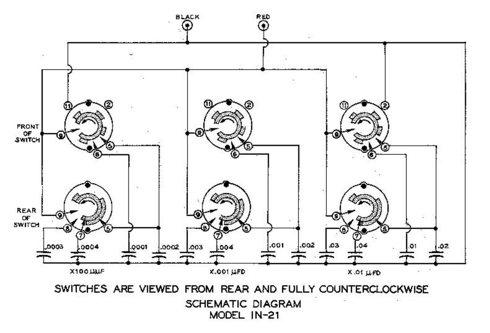 Heathkit IN-21 Schematic