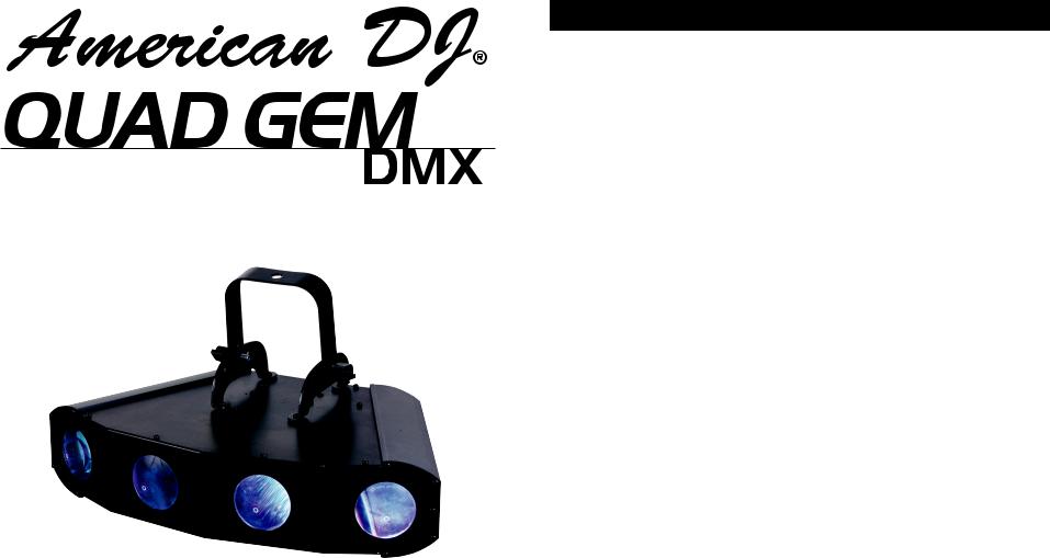 American DJ QUAD GEM DMX User manual