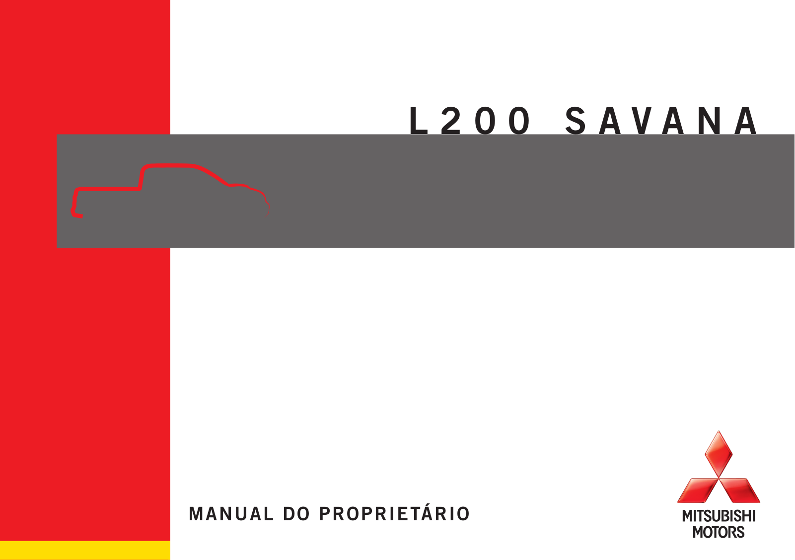 Mitsubishi L200 Savana                  2012 Owner's Manual