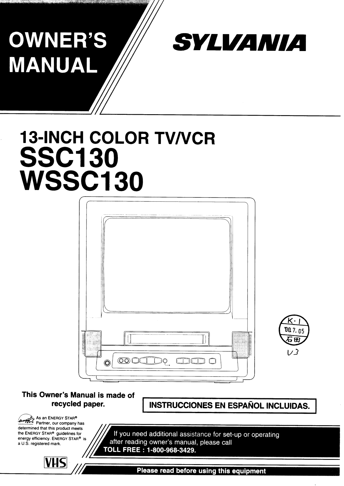 FUNAI SSC130, SSC130 User Manual