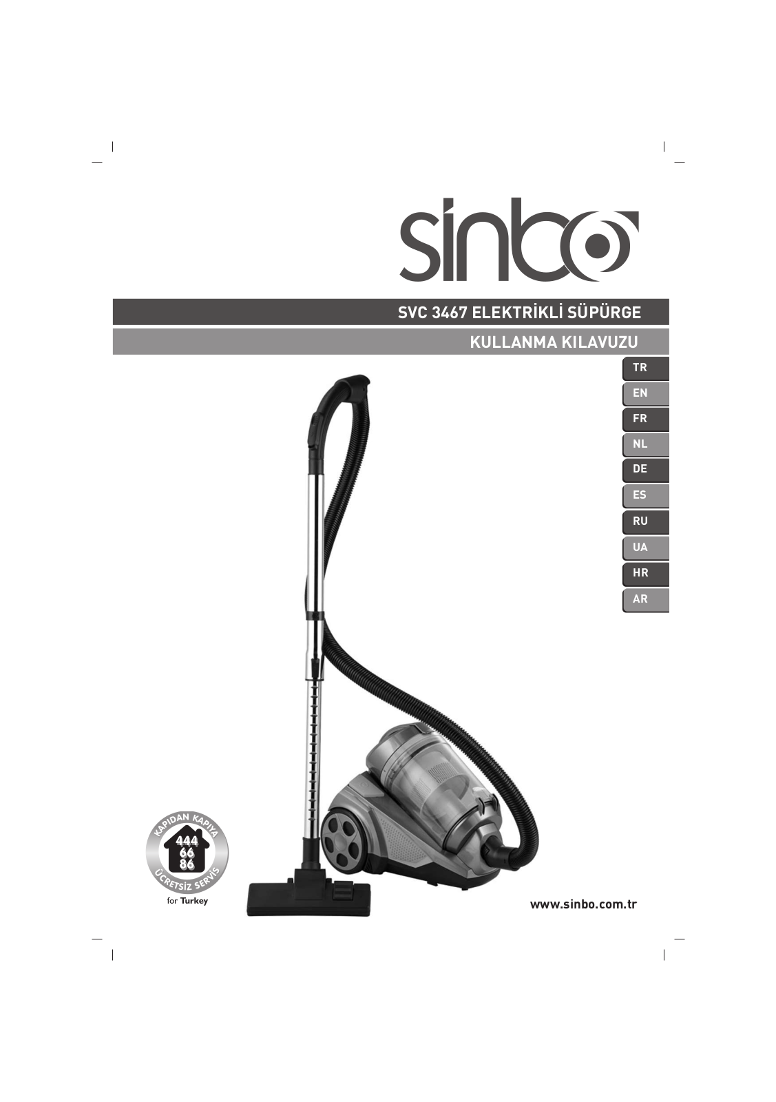 Sinbo SVC-3467 User Manual