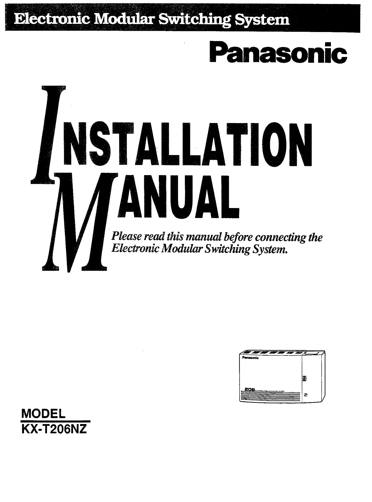 Panasonic KX-T206NZ Operating Instruction