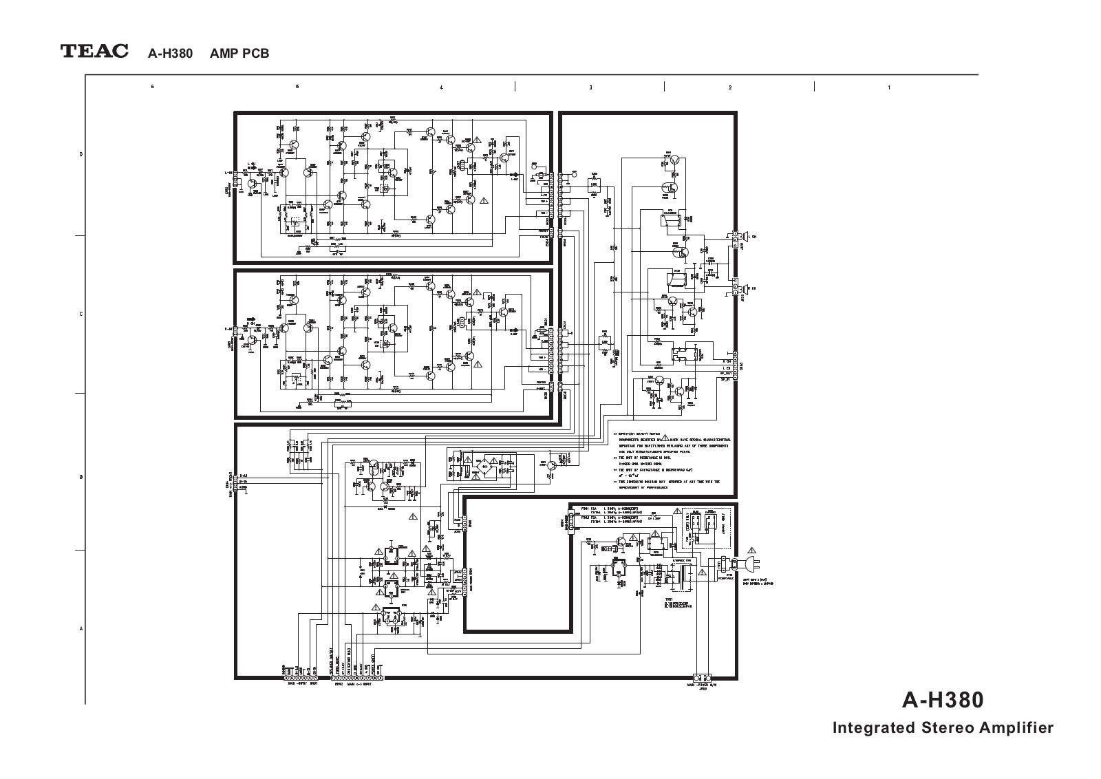 TEAC AH-380 Schematic