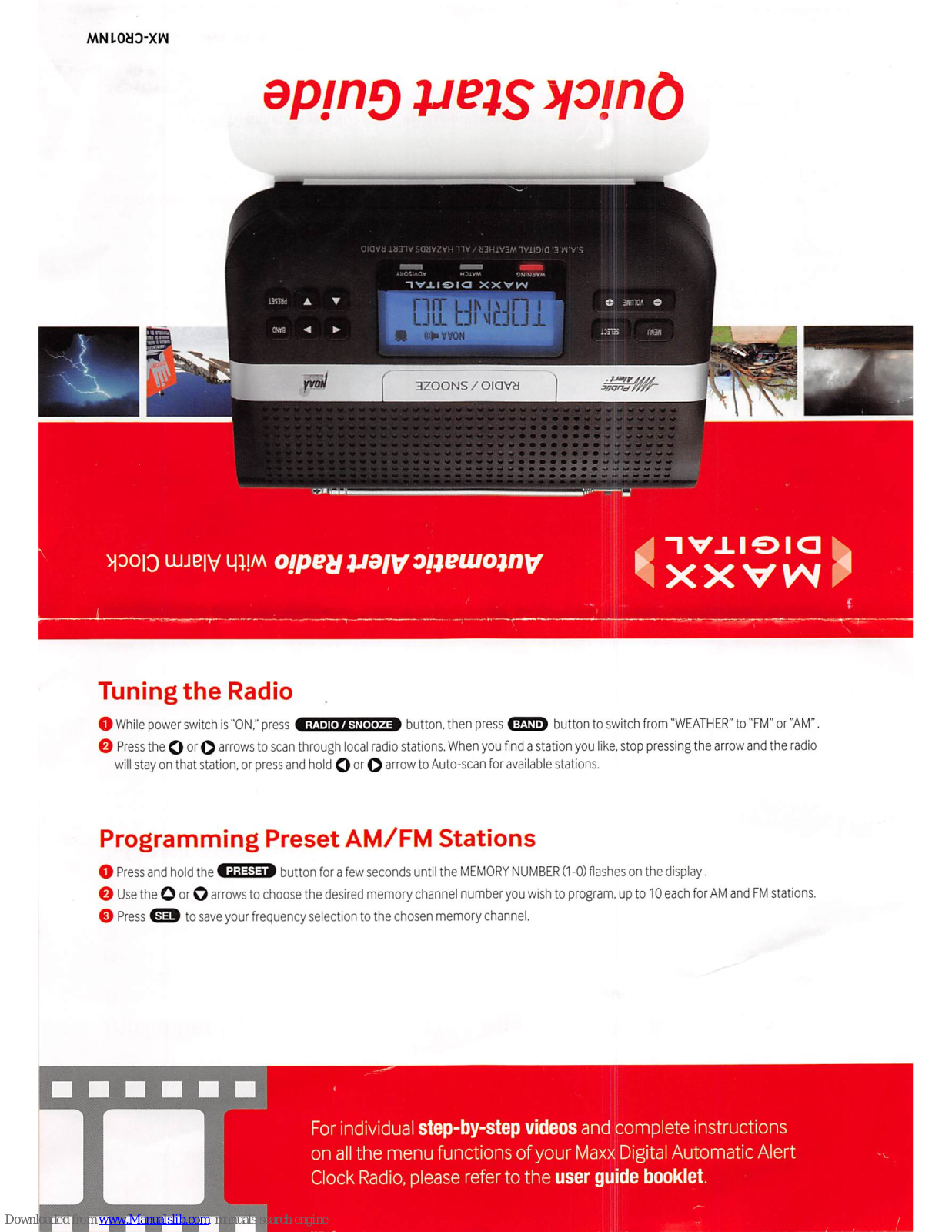 Maxx Digital MX-CR01NW Quick Start Manual - ManualMachine.com