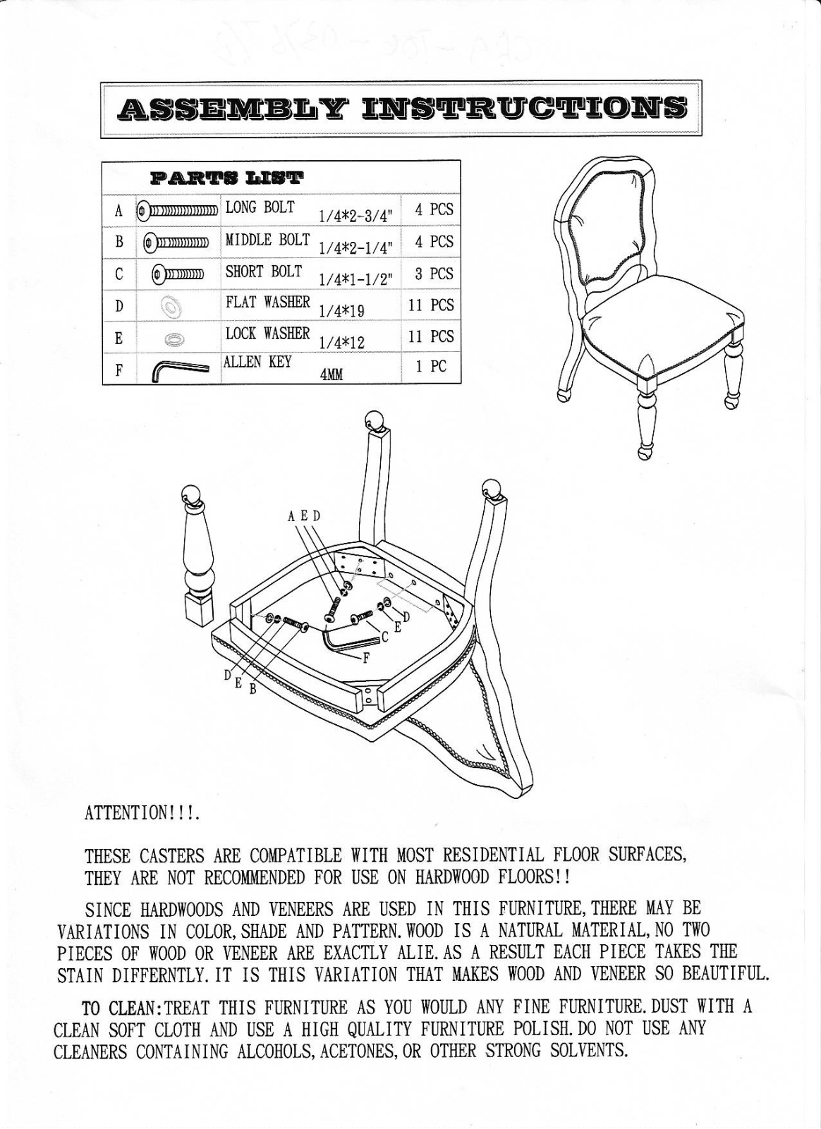 Sunset Trading CR87148102 Assembly Guide