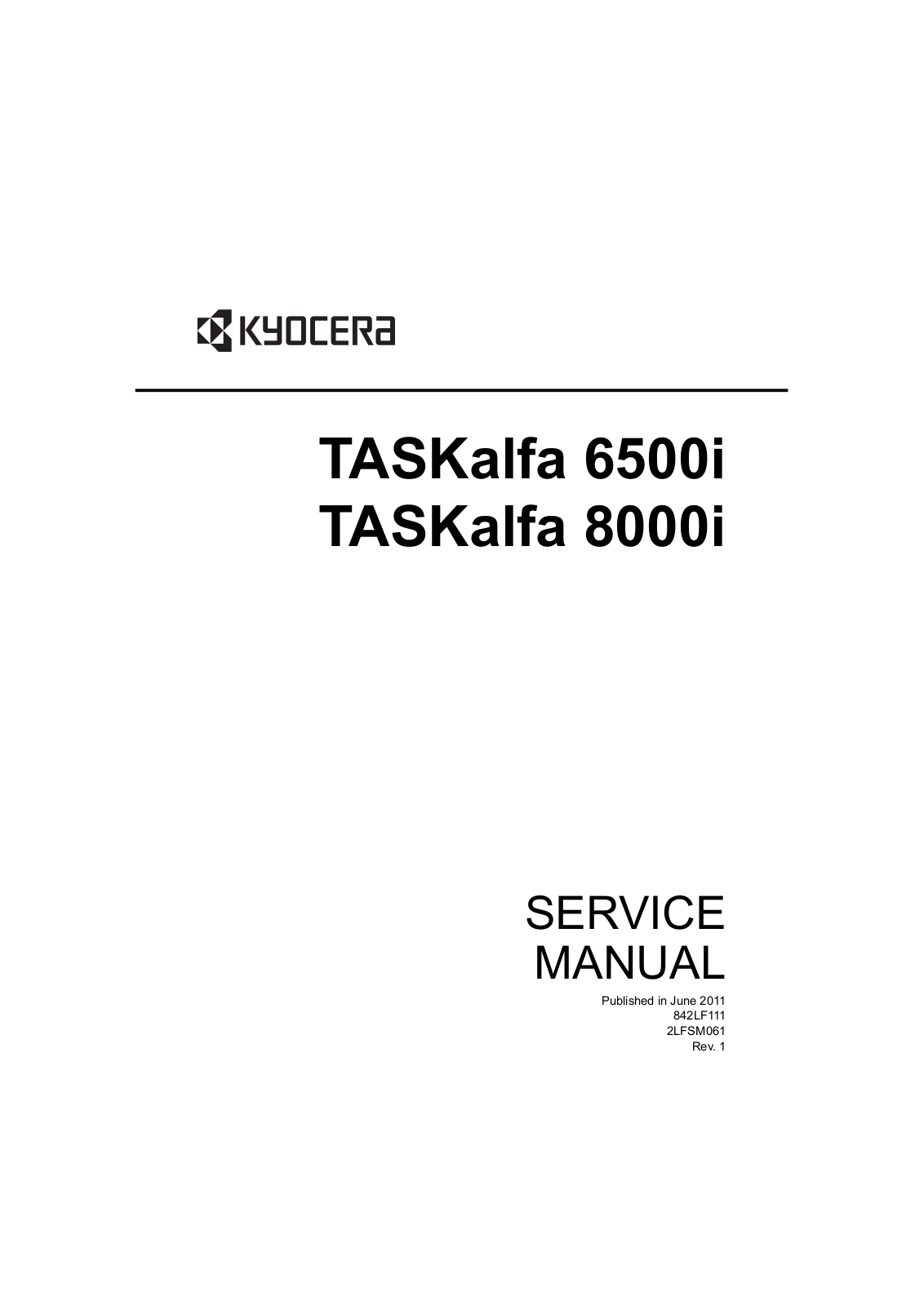 Kyocera 6500i, 8000i Service manual