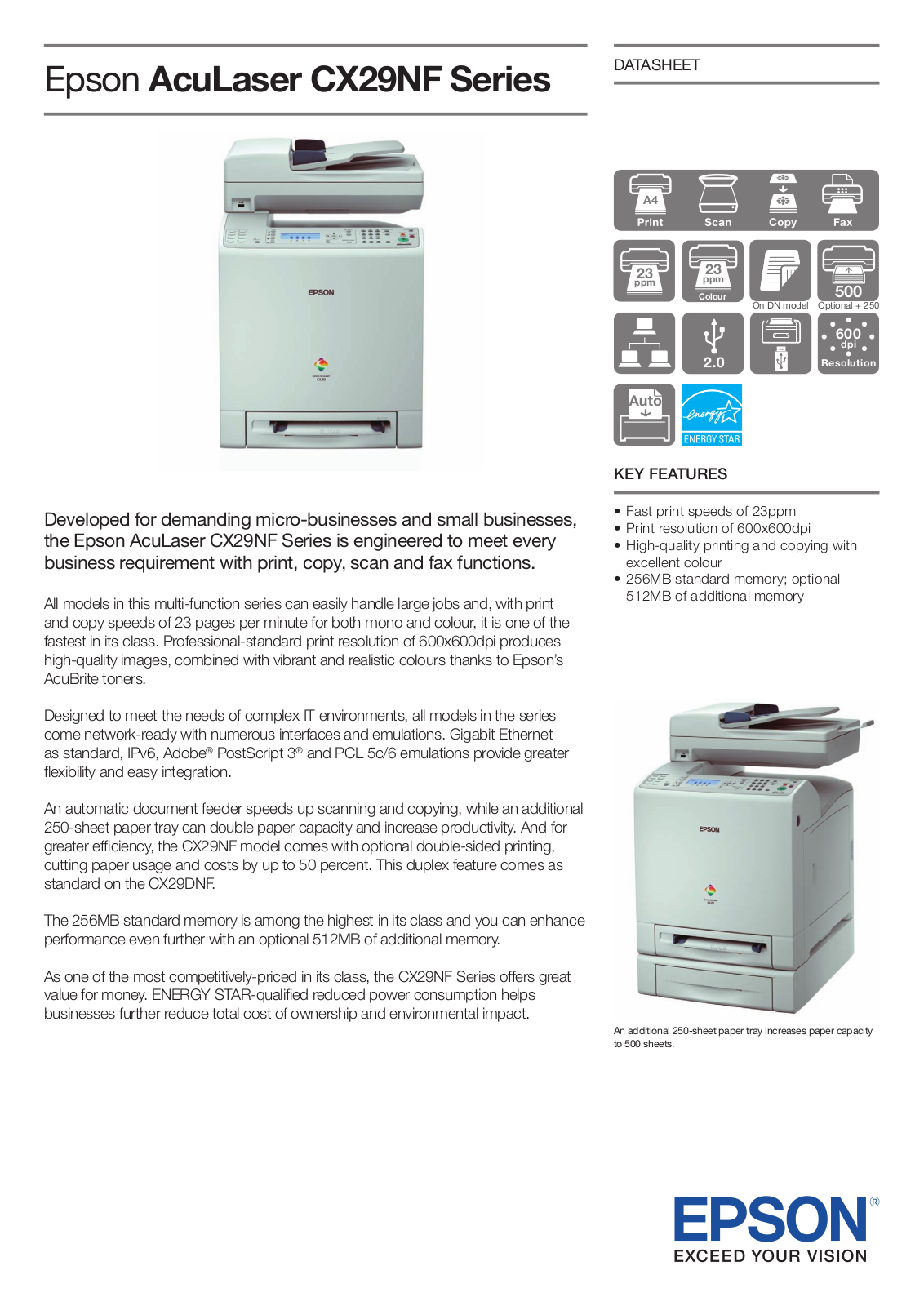 EPSON CX29DNF User Manual