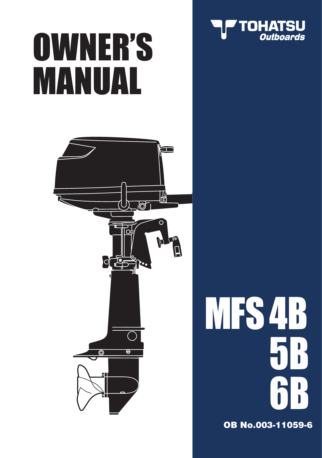 Tohatsu MFS 6B User Manual